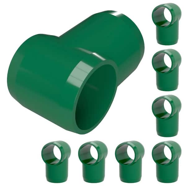 Formufit 3/4 in. Furniture Grade PVC Slip Sling Tee in Green (8-Pack)