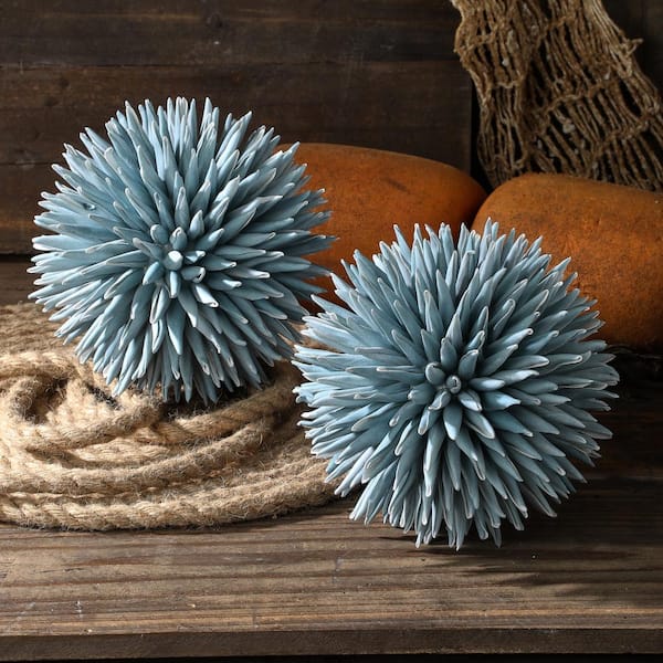 Regency International 4.5 in. Blue Artificial Spike Orb