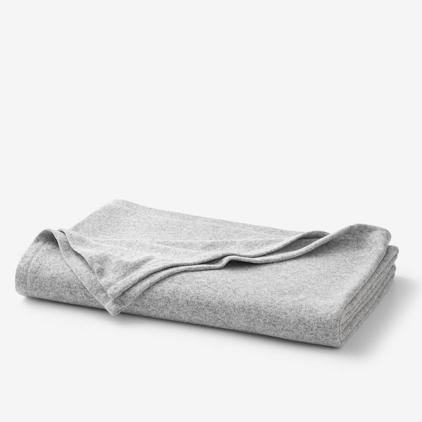 The Company Store Sweatshirt Collection Gray Polyester Twin Blanket