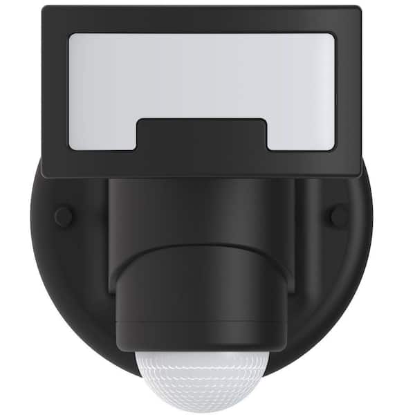 VERSONEL Nightwatcher 1700 Lumen 210-Degree Black Motion Activated Tracking LED Outdoor Security Flood Light