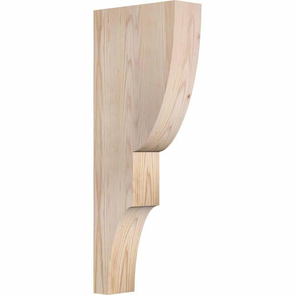 Ekena Millwork 3-1/2 in. x 10 in. x 26 in. Douglas Fir Ridgewood Smooth Corbel