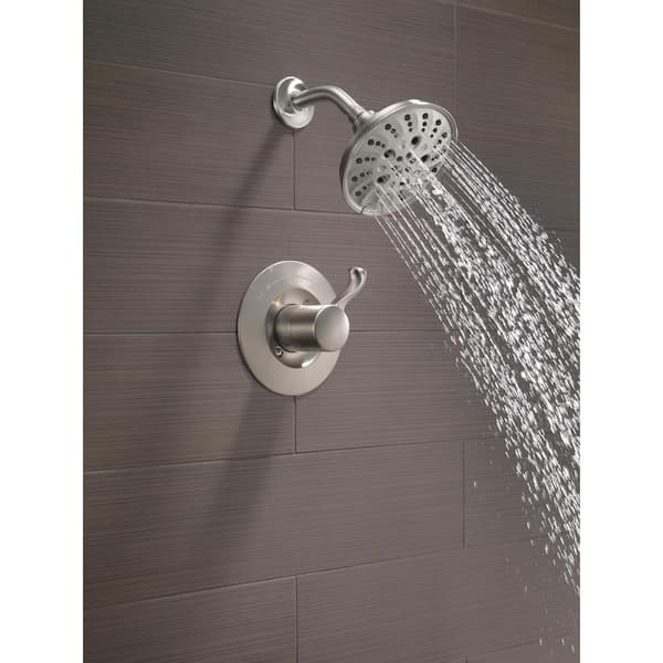 Esato Single-Handle 5-Spray Shower Faucet with H2Okinetic in Spotshield Stainless Steel