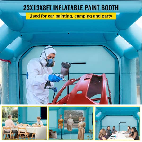Customized Portable Inflatable Spray Paint Booth With Carbon Filters Ideal  For Commercial Use In Used Cars And Trucks, And Garages 12x6x4mH 40ft X  20ft*13ft From Hzw_lnflatable, $992.86