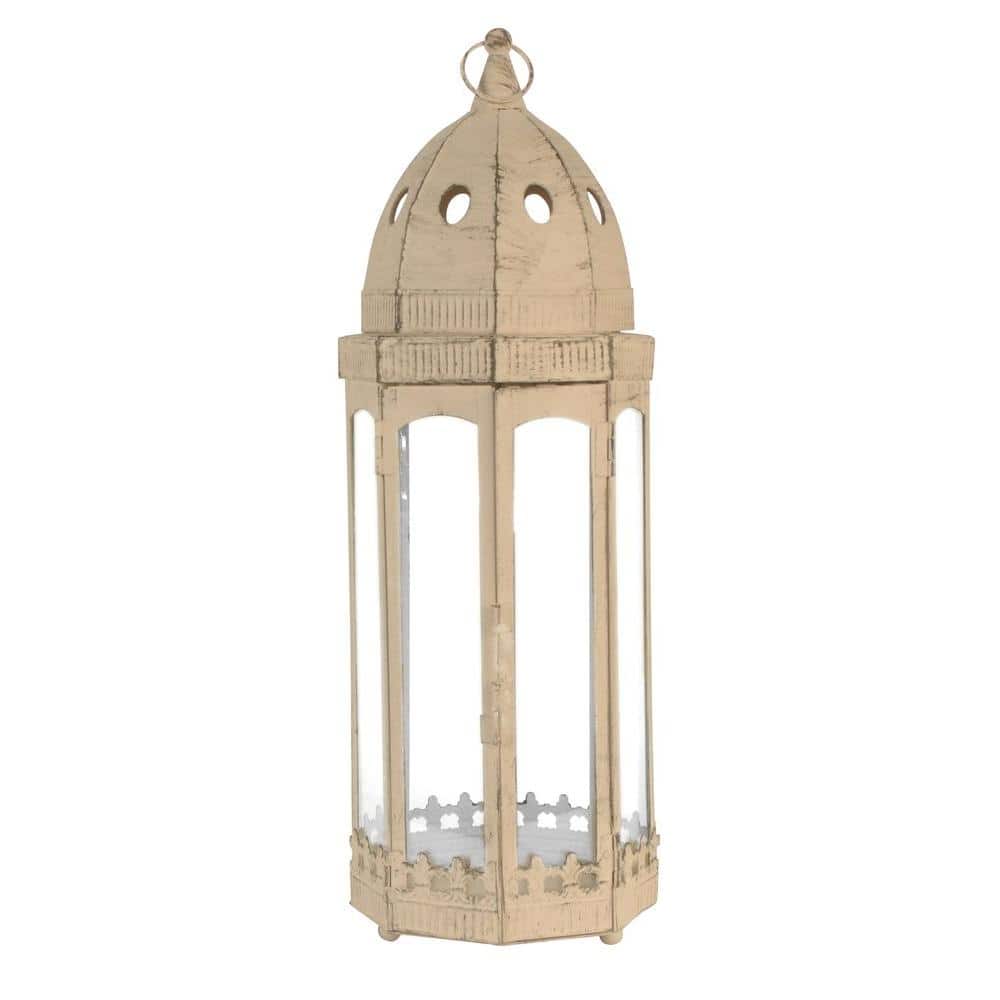 Sorrento 6 in. x 18 in. Glass and Metal Lantern Terrarium