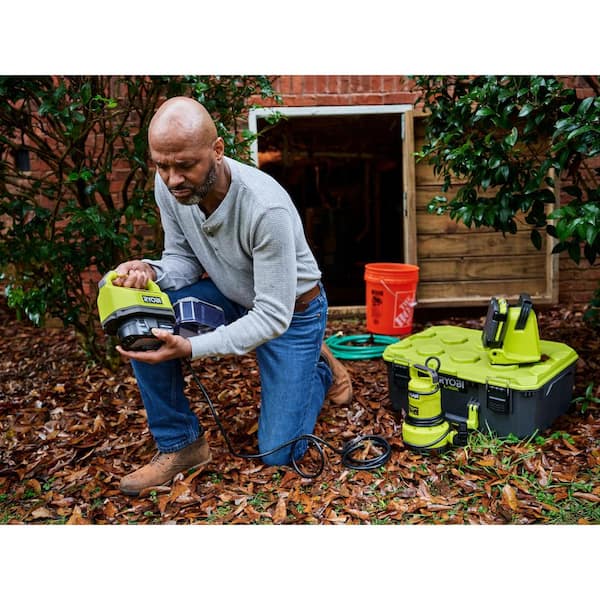 RYOBI ONE+ 18V 1/6 HP Submersible Pump (Tool Only) P3002BTL - The