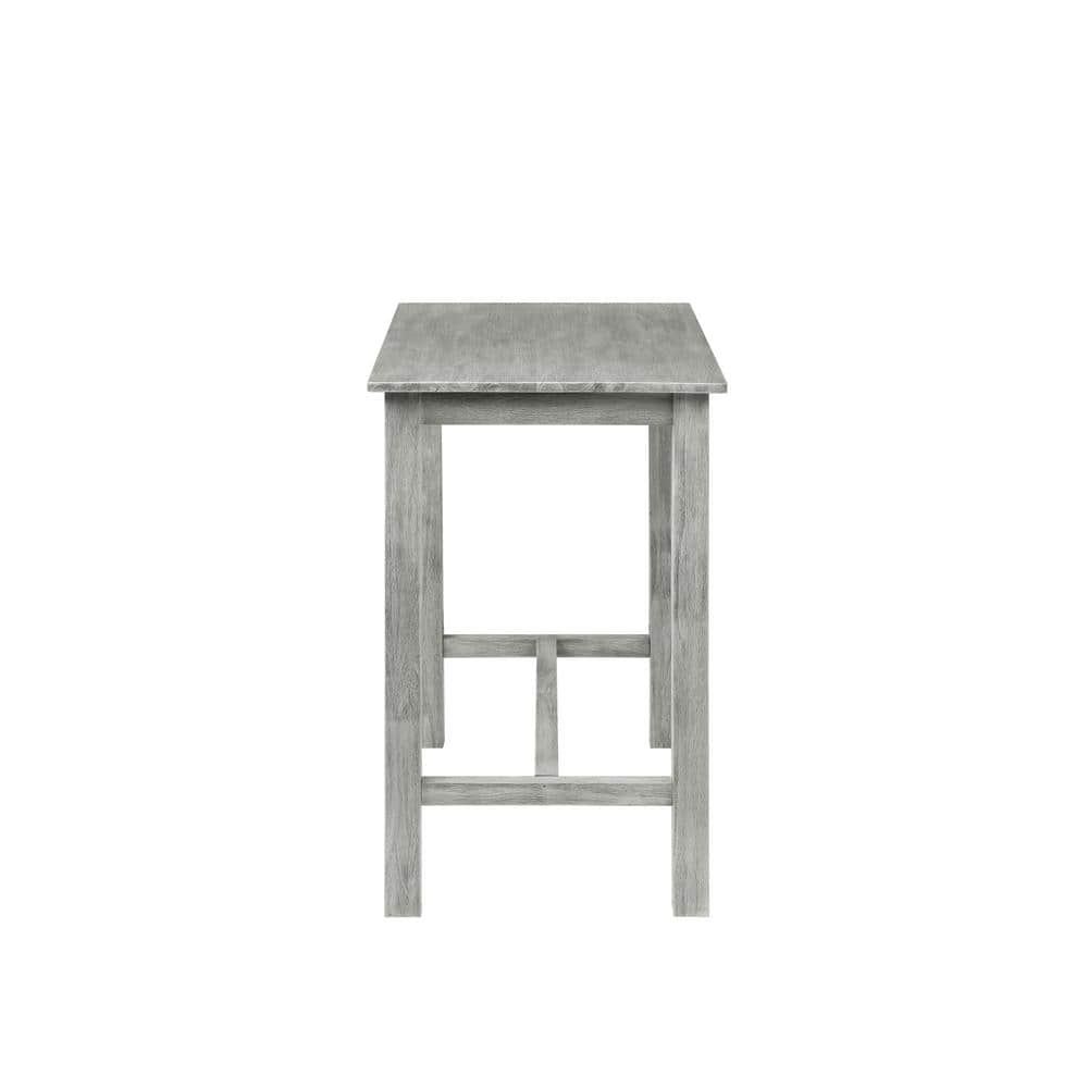 Storm Gray Reclaimed Wood Rustic Counter Height Pub Table
