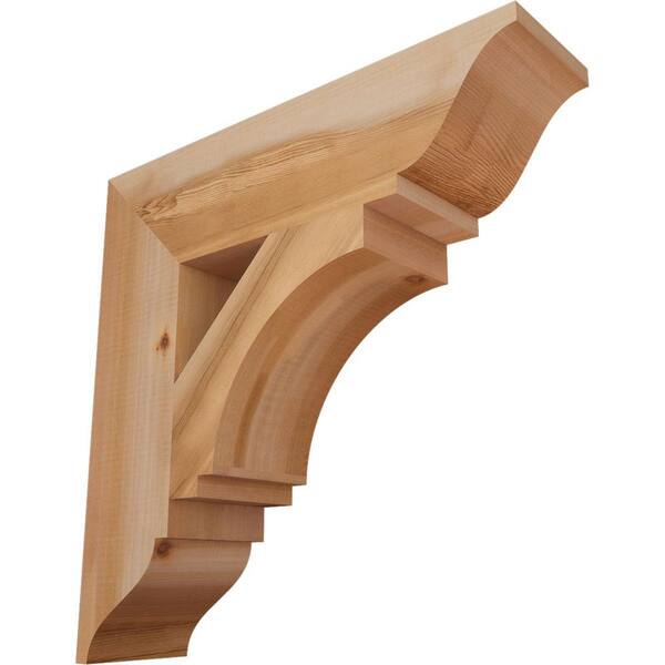 Ekena Millwork 5.5 in. x 22 in. x 22 in. Western Red Cedar Imperial Traditional Smooth Bracket