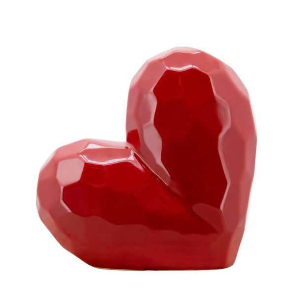 『 Love twiga heart 』by Gayo 32*41cm Liv & Skye Red 8 in. x 8 in. Ceramic Heart Sculpture 13216