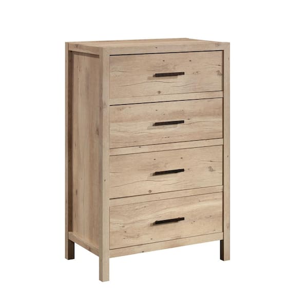 SAUDER Pacific View 4-Drawer Prime Oak Chest of Drawers 44.213 in. x 28.78 in. x 17.48 in.