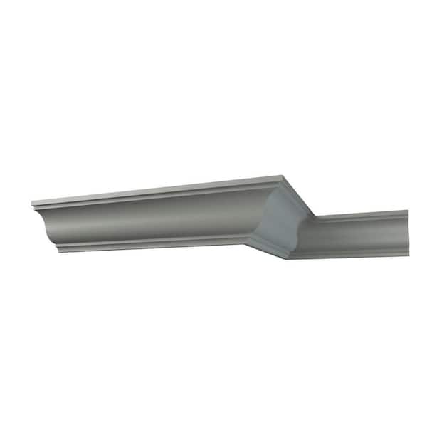 Ekena Millwork Scarlett 2 in. D x 2 in. W x 12 in. L Polyurethane Crown Moulding Sample