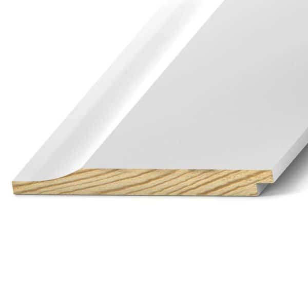 Unbranded Pattern Stock 1 in. x 10 in. x 16 ft. Pressure-Treated Primed Pine Cove 772 Siding