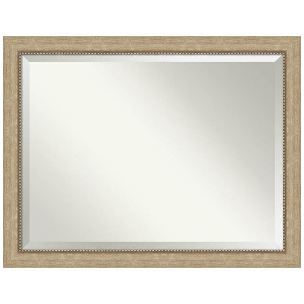 Astor Champagne 45 in. H x 35 in. W Framed Wall Mirror