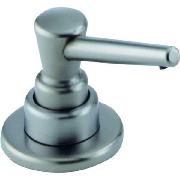 Delta Classic Countertop-Mount Metal and Plastic Soap Dispenser in Arctic Stainless
