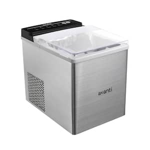 9.75 in. 33 lbs. Bullet Ice Countertop Ice Maker in Stainless Steel