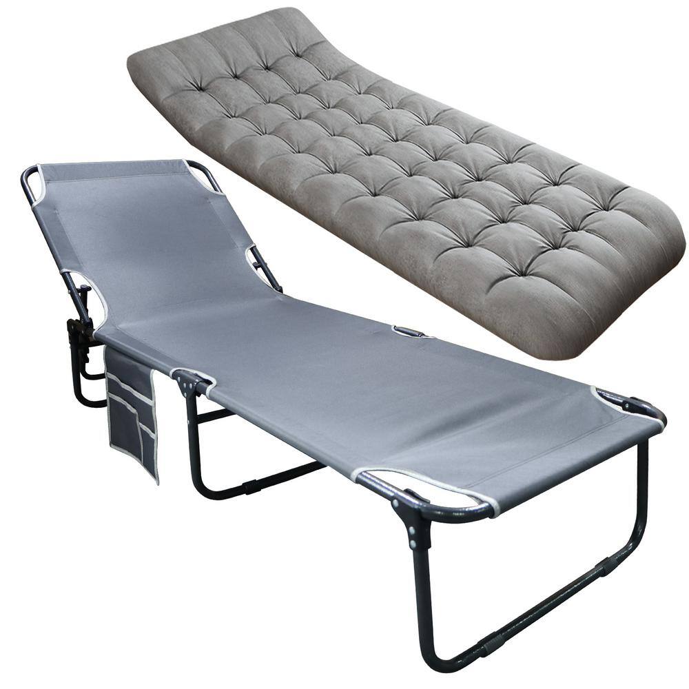 Buy Adjustable 4Position Adults Reclining Folding Chaise with Pillow