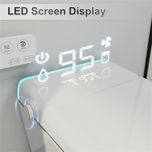 GIVING TREE Smart Toilet Bidet with Warm Air Dryer & Multi-Mode Cleaning