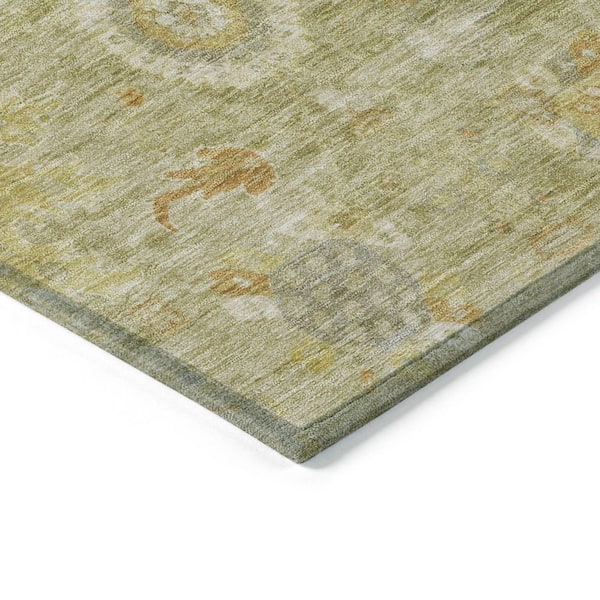Chantille Machine Washable Indoor/Outdoor Abstract ACN1927 Sage 5 ft. x 7 ft. 6 in. Area Rug