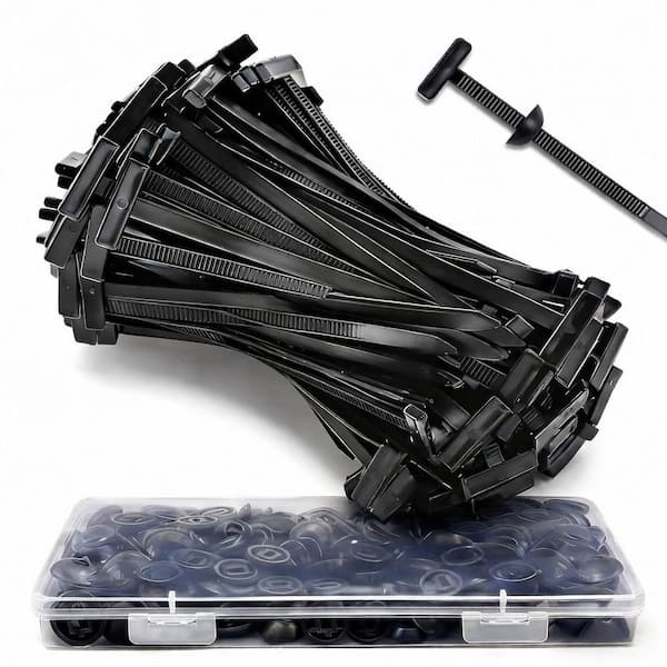 SenQWFa 200 -Piece Universal Nylon Cable Tie Buckle Kit UV