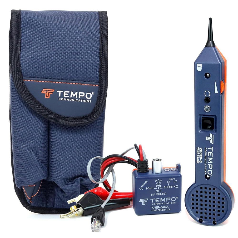Tone and Probe Kit with ABN Test Clips - Professional Wire Tracing Kit