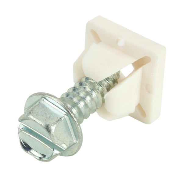 Crown Bolt #6 License Plate Nylon Nut (2-Pack)