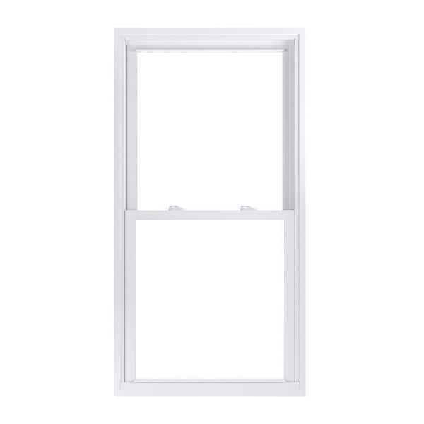 American Craftsman 29.75 in. x 57.25 in. 70 Pro Series Low-E Argon Glass Double Hung White Vinyl Replacement Window, Screen Incl