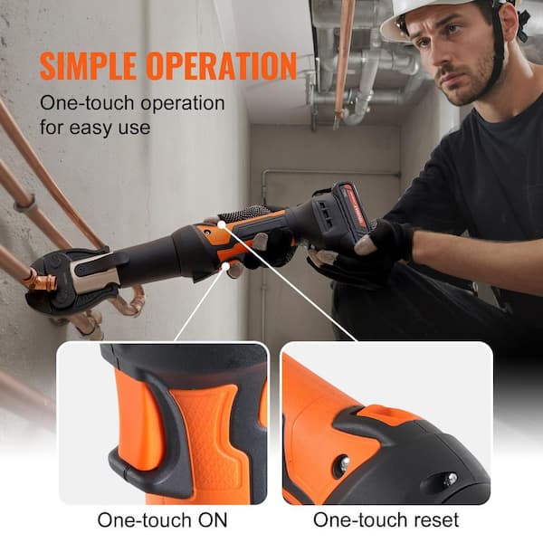 SKYSHALO Mini ProPress Tool, 18-Volt Electric Pipe Crimping