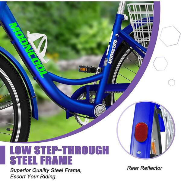 MOONCOOL 24 in. Adult Tricycle 3 Wheel Trike Low Stand-Over