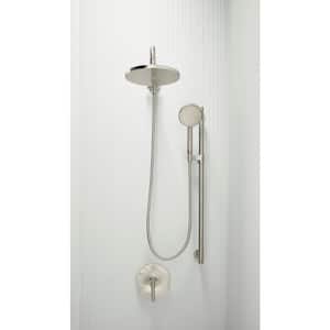 Contemporary 1-Spray Patterns 1.75 GPM 8 in. Ceiling Mount Fixed Shower Head Rainhead in Vibrant French Gold
