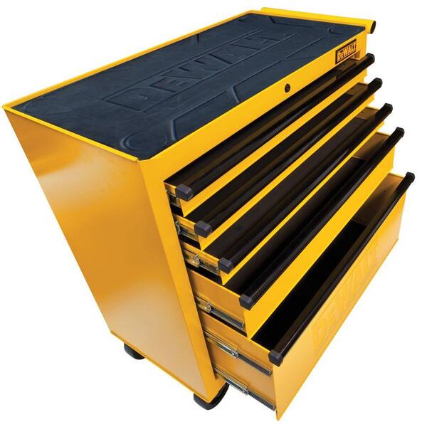DEWALT - 36 in. 5-Drawer Roller Cabinet Tool Chest in Yellow