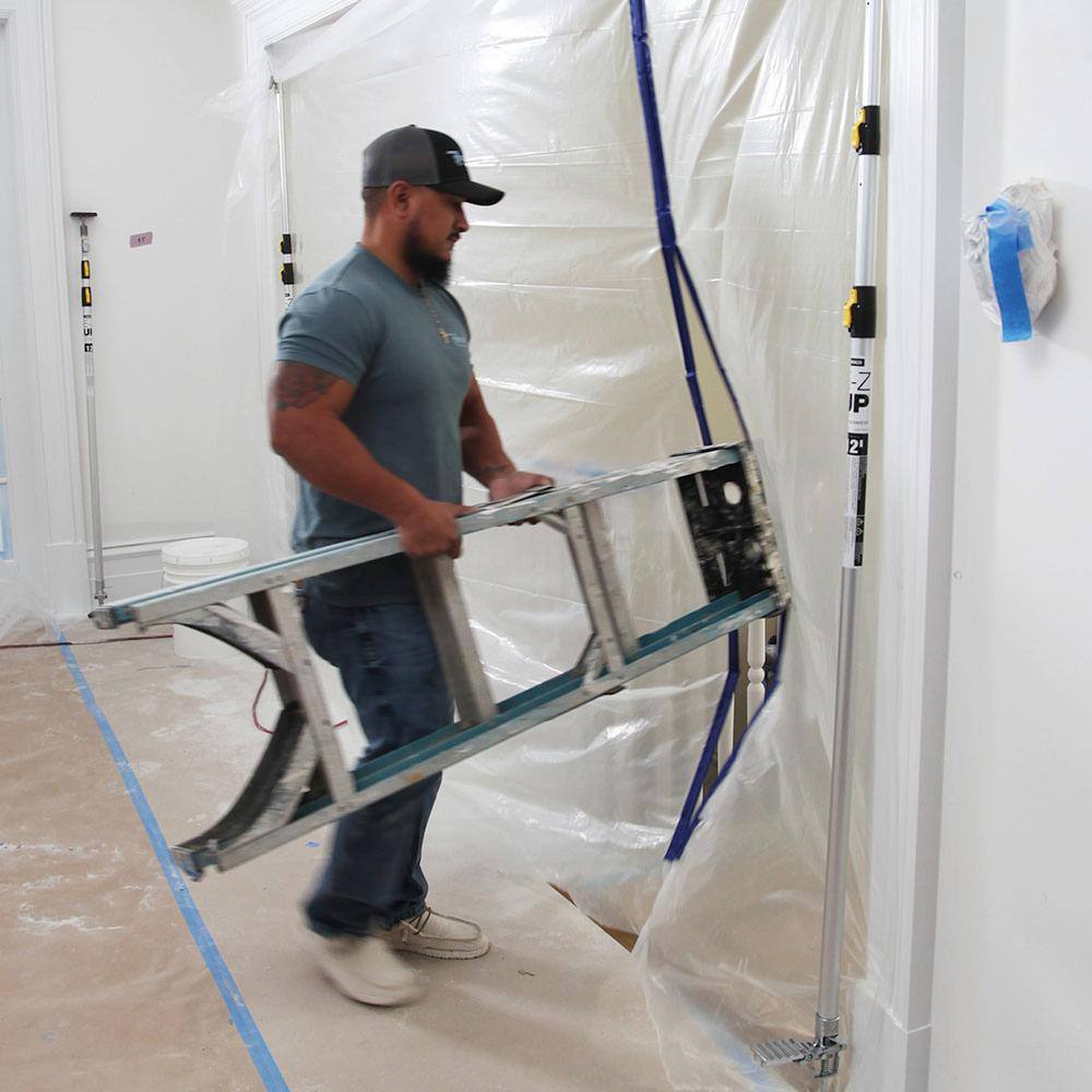Heavy Duty 16ft Adjustable Aluminum Dust Containment Pole