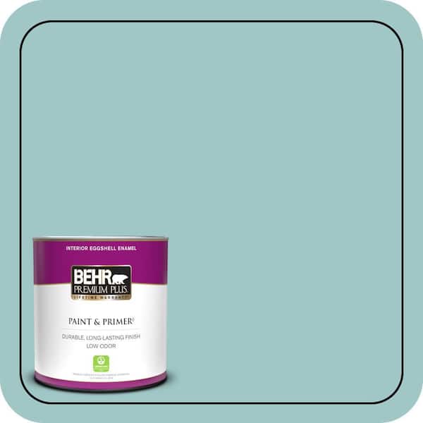 BEHR PREMIUM PLUS 1 qt. #HDC-SP16-08 Blue Bell Eggshell Enamel Low Odor Interior Paint & Primer
