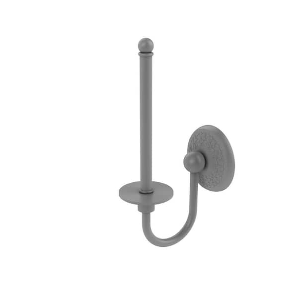 Allied Brass Monte Carlo Wall Mounted Toilet Paper Holder in Matte Gray