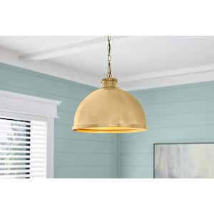 Tallulah 4-Light Gold Pendant Hanging Light, Dome Kitchen Pendant Lighting