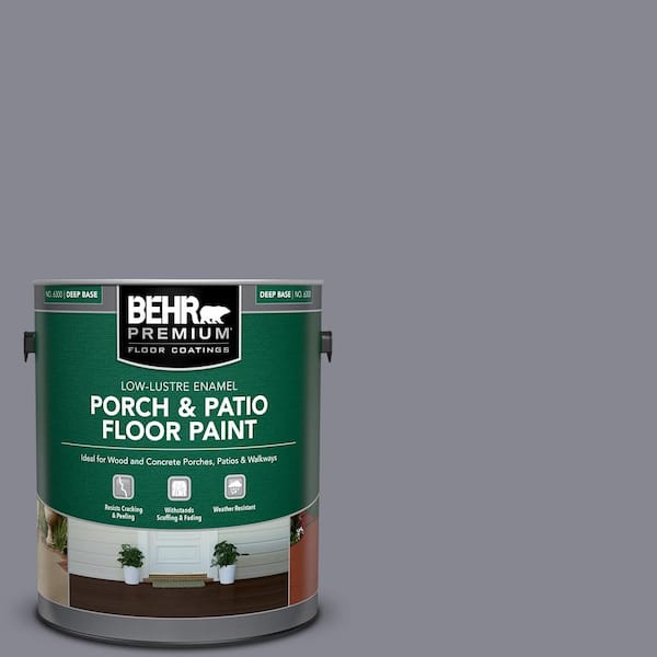 BEHR PREMIUM 1 gal. #PPU16-15 Gray Heather Low-Lustre Enamel Interior/Exterior Porch and Patio Floor Paint