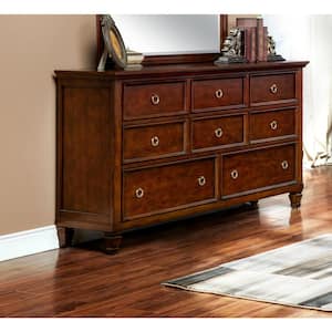 New Classic Furniture Tamarack Brown Cherry 8-drawer 62 in. Dresser