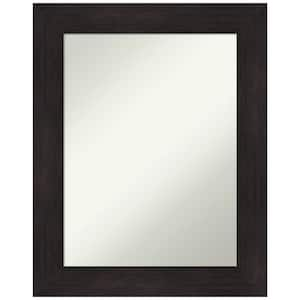 Furniture Espresso 23.5 in. H x 29.5 in. W Framed Non-Beveled Bathroom Vanity Mirror in Brown