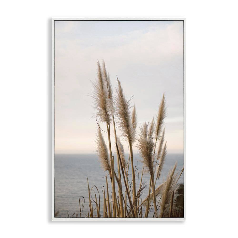 Nautical Cove Grasses by Crystal Lynn Collins White Framed Coastal Giclee Art Print 24 in. x 16 in. price history on PriceWatchPro