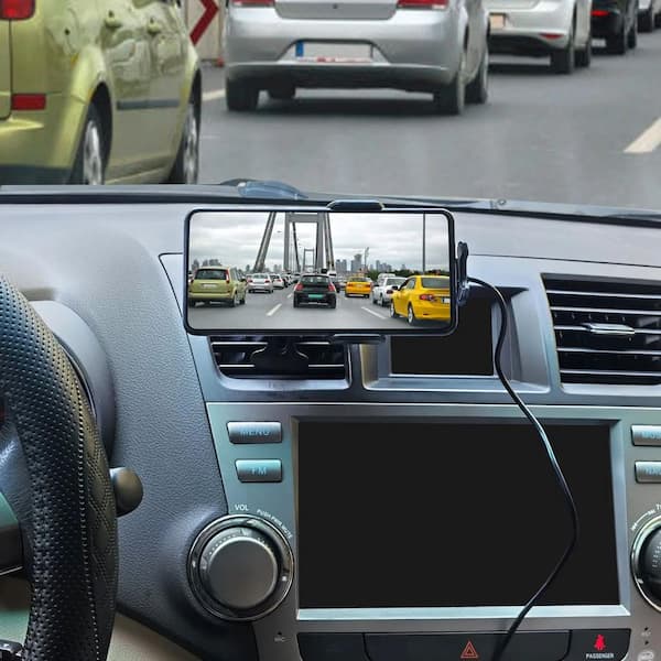 Unbranded - Car Wireless Phone Air Vent Phone Mount Holder Bracket w/ Fast Charge 15 and 10-Watt 7.5-Watt Automatic Clamping Black