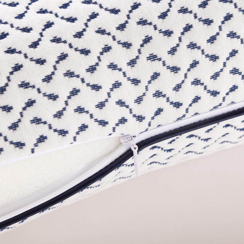Standard White Gel Memory Foam Pillow with Soft Cover
