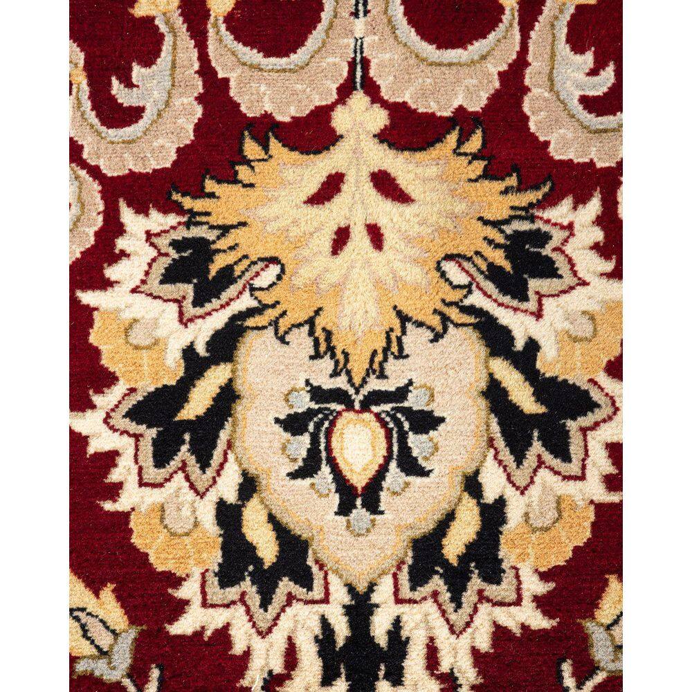 Hand-Knotted Red Wool Traditional 8' x 10' Area Rug