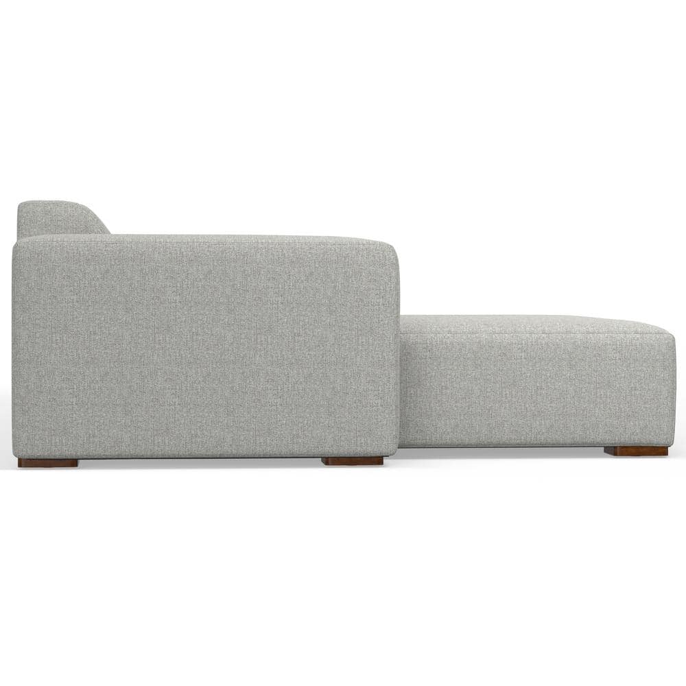Pale Gray Fabric Lawson Modular Sectional Sofa with Chaise