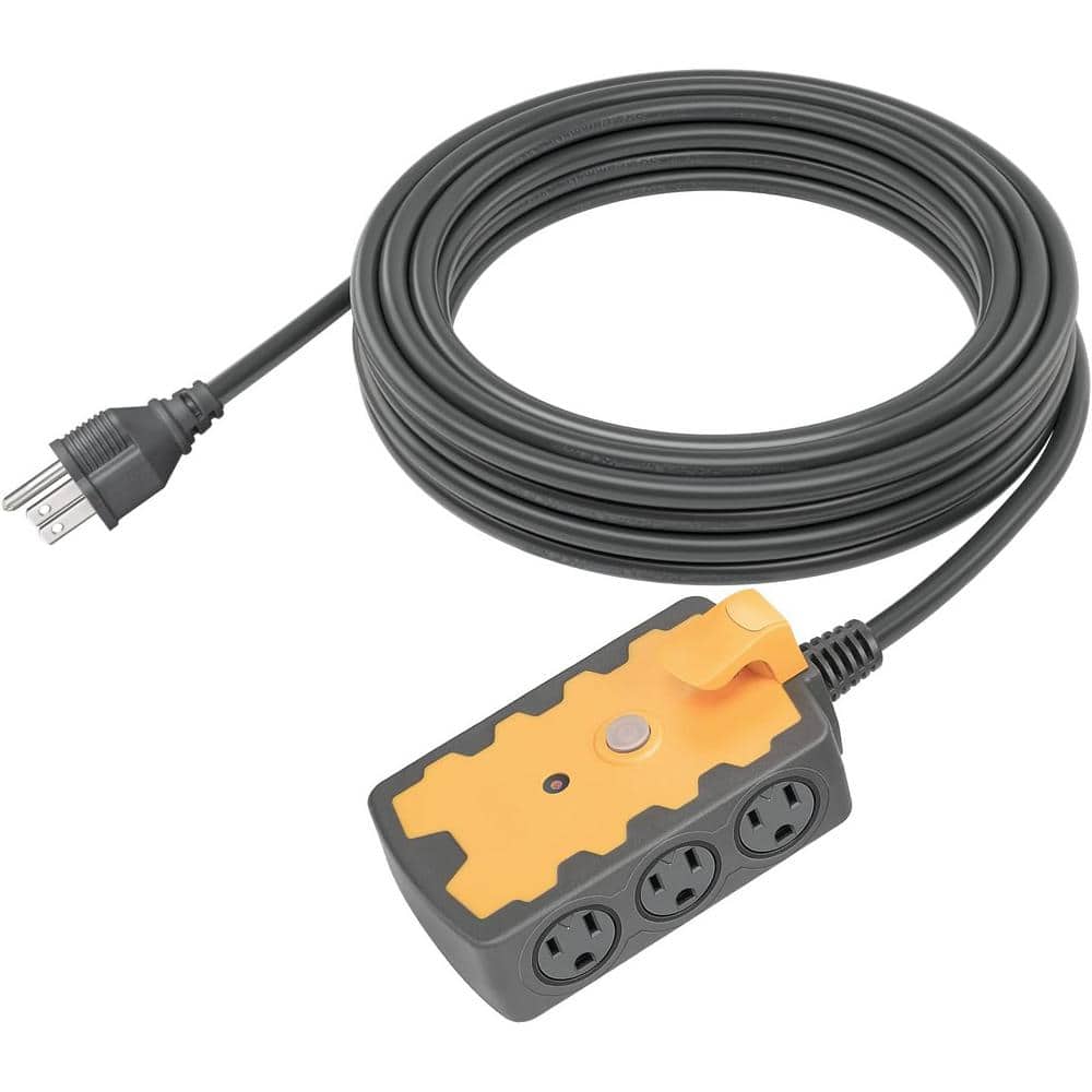 25 ft. Extension Cord 14/3C Gauge, SJTW 6-Outlet Heavy Duty Power Strip with 15Amp Circuit Breaker price history on PriceWatchPro