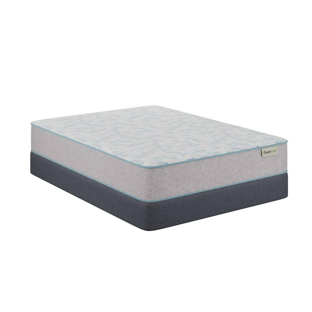 Slumberscape Twin Plush Gray Hybrid Mattress Set with Gel Memory Foam