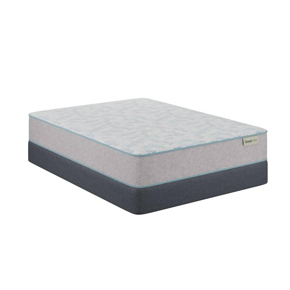 Queen Plush Gray Hybrid Mattress Set with Gel Memory Foam