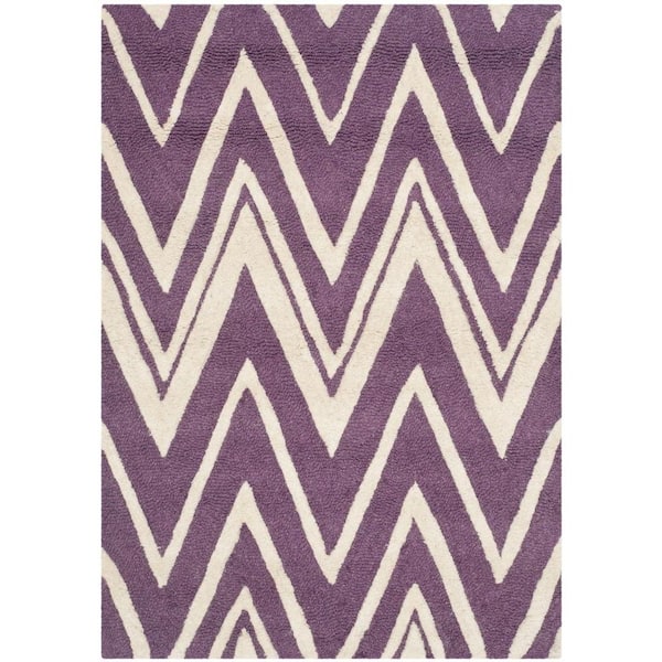 SAFAVIEH Cambridge Purple/Ivory 2 ft. x 3 ft. Area Rug