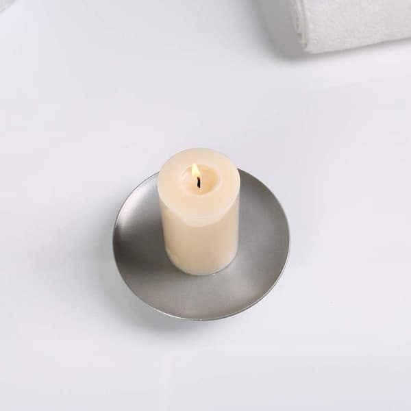 Silver Metal Candle Holder 6-Pack Z082VQX8FG-2 - The Home Depot