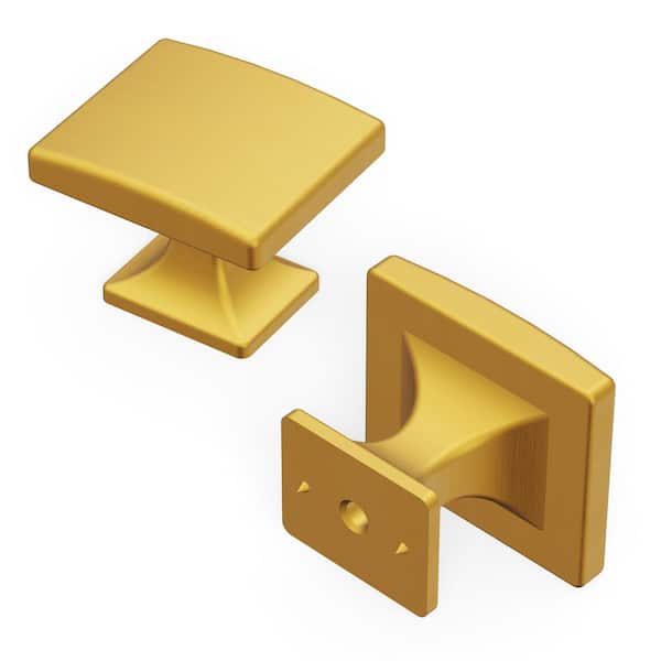 Homdiy Cabinet Pulls Unique Fingerprint Solid Brass Matte Gold Cabinet  Handles and Knobs