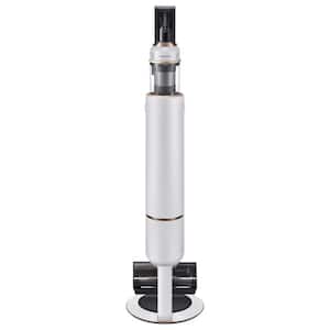 Bespoke Jet Cordless Multi-Surface Bagless Stick Vacuum with Clean Station in Misty White