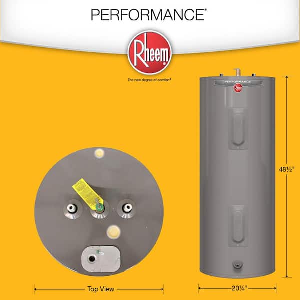 Rheem Performance 40 Gal. 4500-Watt Elements Medium Electric Water Heater  with 6-Year Tank Warranty and 240-Volt XE40M06ST45U1 - The Home Depot