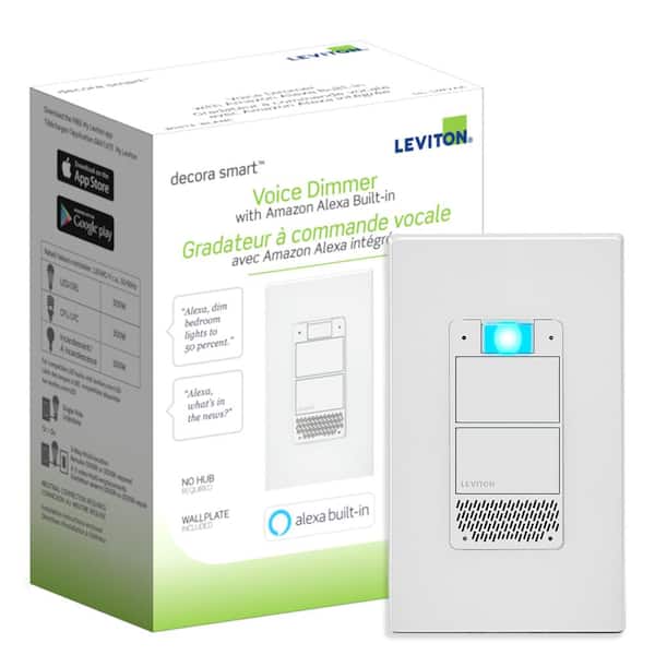 Leviton Decora Smart Wi-Fi Voice Dimmer with Amazon Alexa Built-In No Hub Required